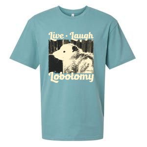 Live Laugh Lobotomy Funny Opossum Sueded Cloud Jersey T-Shirt