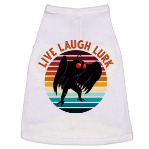 Live Laugh Lurk Mothman Retro Sunset Doggie Tank