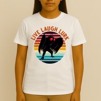 Live Laugh Lurk Mothman Retro Sunset T-Shirt