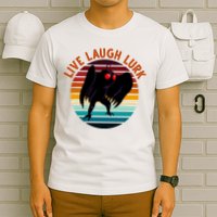 Live Laugh Lurk Mothman Retro Sunset T-Shirt