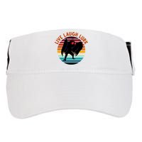 Live Laugh Lurk Mothman Retro Sunset Adult Drive Performance Visor