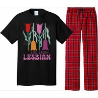 Live Laugh Lesbian Lgbt Lgbtq Pride Month Pajama Set