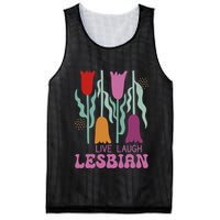 Live Laugh Lesbian Lgbt Lgbtq Pride Month Mesh Reversible Basketball Jersey Tank