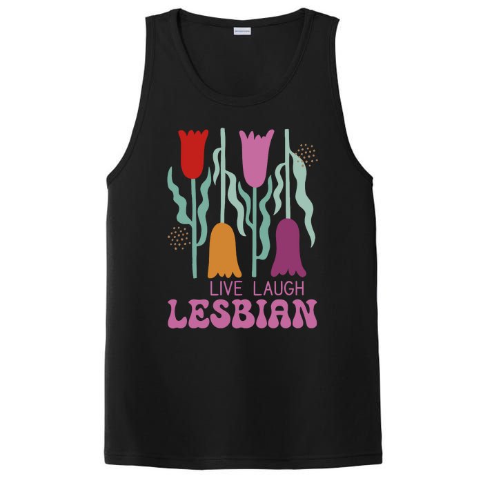 Live Laugh Lesbian Lgbt Lgbtq Pride Month PosiCharge Competitor Tank