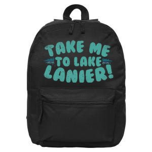 Lake Lanier Lover Fishing Birthday Gift 16 in Basic Backpack