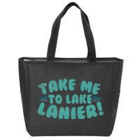 Lake Lanier Lover Fishing Birthday Gift Zip Tote Bag