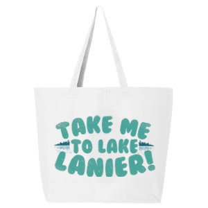 Lake Lanier Lover Fishing Birthday Gift 25L Jumbo Tote