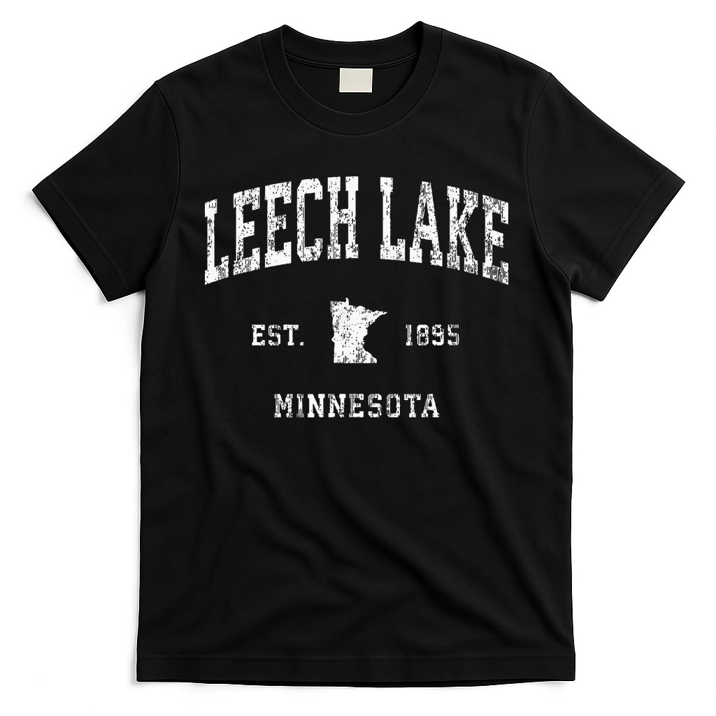 Leech Lake Minnesota Mn Vintage Athletic Sports Design T-Shirt