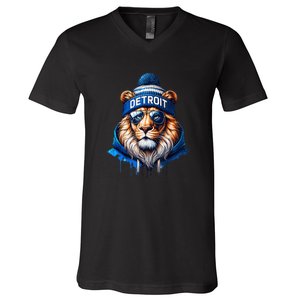 Lion Lovers Majestic King Of The Jungle V-Neck T-Shirt