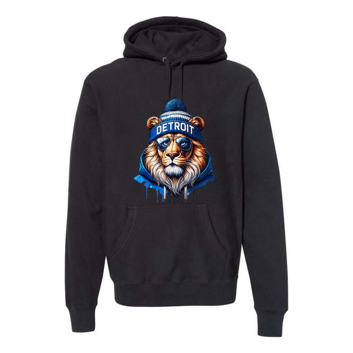 Lion Lovers Majestic King Of The Jungle Premium Hoodie