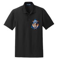 Lion Lovers Majestic King Of The Jungle Dry Zone Grid Polo