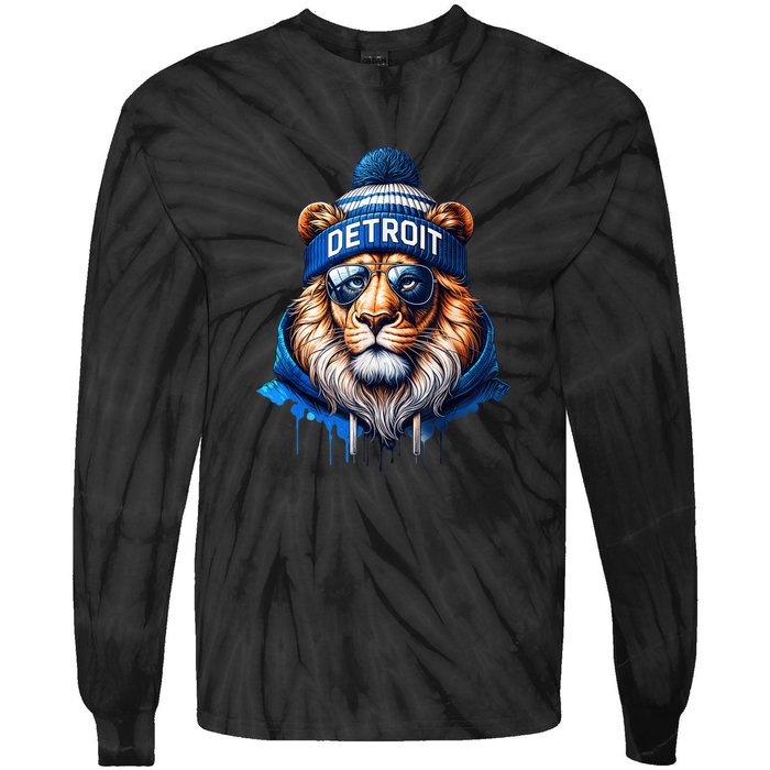 Lion Lovers Majestic King Of The Jungle Tie-Dye Long Sleeve Shirt