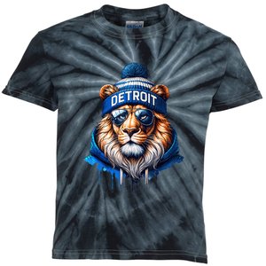 Lion Lovers Majestic King Of The Jungle Kids Tie-Dye T-Shirt