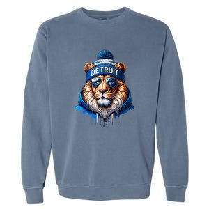 Lion Lovers Majestic King Of The Jungle Garment-Dyed Sweatshirt