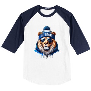 Lion Lovers Majestic King Of The Jungle Baseball Sleeve Shirt