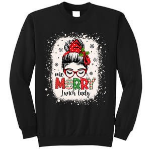 Lunch Lady Messy Bun Chef Christmas School Cafeteria Worker Sweatshirt