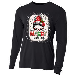 Lunch Lady Messy Bun Chef Christmas School Cafeteria Worker Cooling Performance Long Sleeve Crew