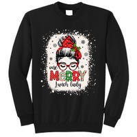 Lunch Lady Messy Bun Chef Christmas School Cafeteria Worker Tall Sweatshirt