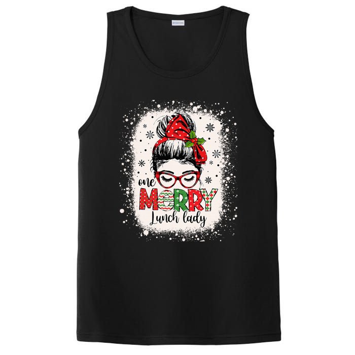 Lunch Lady Messy Bun Chef Christmas School Cafeteria Worker PosiCharge Competitor Tank