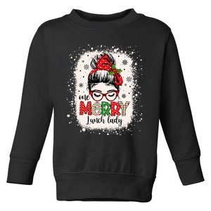 Lunch Lady Messy Bun Chef Christmas School Cafeteria Worker Toddler Sweatshirt