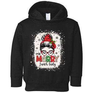 Lunch Lady Messy Bun Chef Christmas School Cafeteria Worker Toddler Hoodie