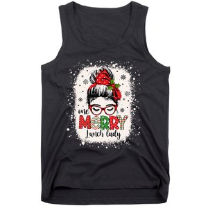 Lunch Lady Messy Bun Chef Christmas School Cafeteria Worker Tank Top