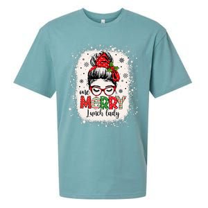 Lunch Lady Messy Bun Chef Christmas School Cafeteria Worker Sueded Cloud Jersey T-Shirt