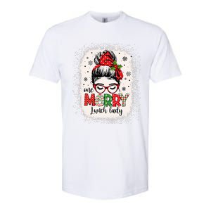 Lunch Lady Messy Bun Chef Christmas School Cafeteria Worker Softstyle CVC T-Shirt