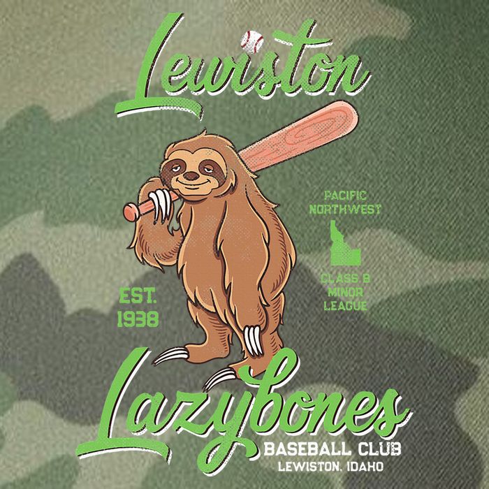 Lewiston Lazybones Minor League Retro Baseball Team Legacy Tie Dye Trucker Hat