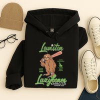 Lewiston Lazybones Minor League Retro Baseball Team Hoodie