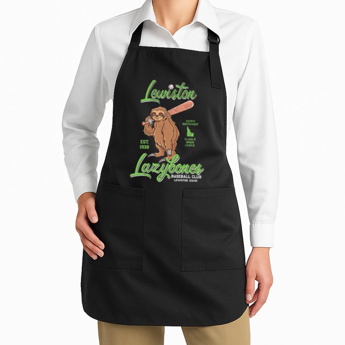Lewiston Lazybones Minor League Retro Baseball Team Apron