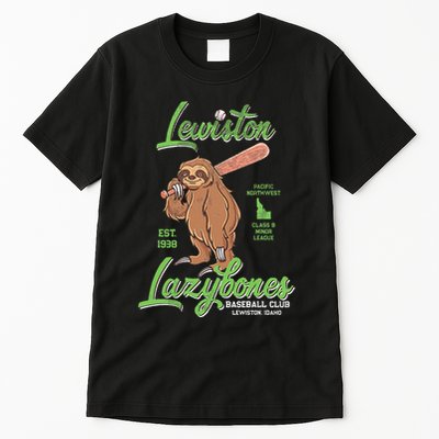 Lewiston Lazybones Minor League Retro Baseball Team Tall T-Shirt