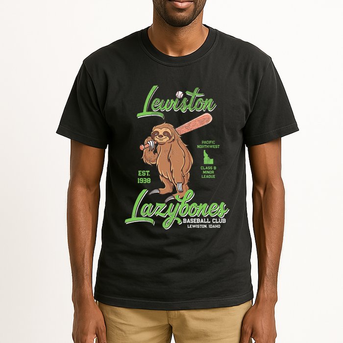 Lewiston Lazybones Minor League Retro Baseball Team Tall T-Shirt