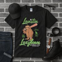 Lewiston Lazybones Minor League Retro Baseball Team Tall T-Shirt