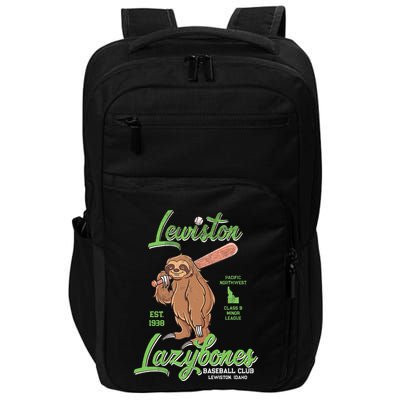Lewiston Lazybones Minor League Retro Baseball Team Impact Tech Backpack