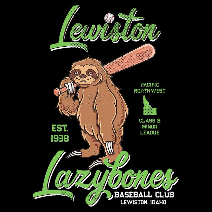 Lewiston Lazybones Minor League Retro Baseball Team Backpack
