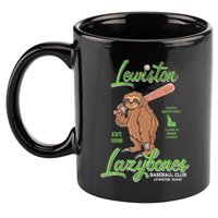 Lewiston Lazybones Minor League Retro Baseball Team 11oz C Handle Ceramic Mug