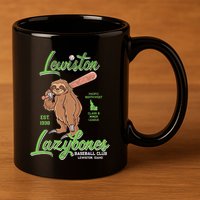 Lewiston Lazybones Minor League Retro Baseball Team 11oz C Handle Ceramic Mug