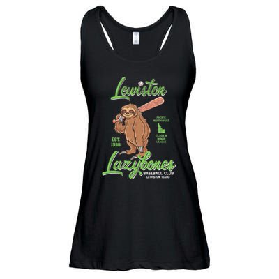 Lewiston Lazybones Minor League Retro Baseball Team Ladies Essential Flowy Tank