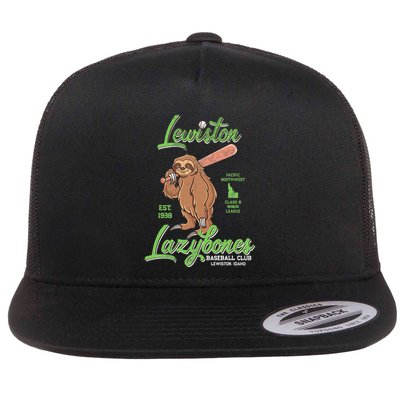 Lewiston Lazybones Minor League Retro Baseball Team Flatbill Hat