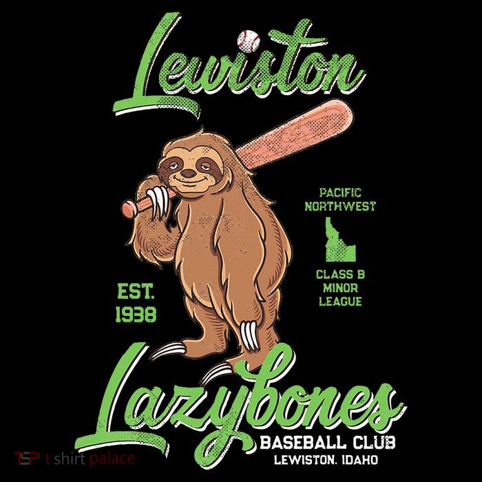 Lewiston Lazybones Minor League Retro Baseball Team Magnet