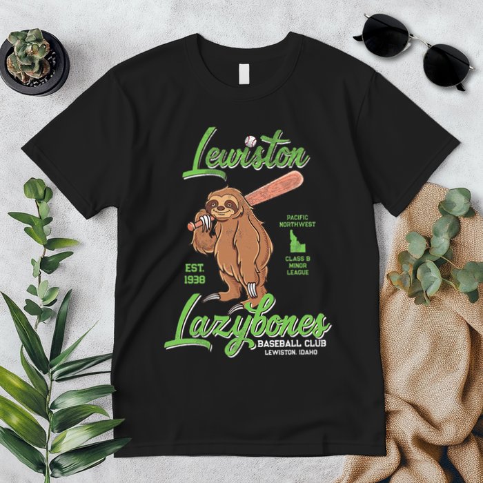 Lewiston Lazybones Minor League Retro Baseball Team Premium T-Shirt