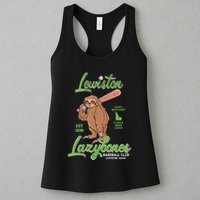 Lewiston Lazybones Minor League Retro Baseball Team Womens Tank Top
