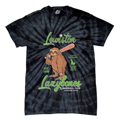 Lewiston Lazybones Minor League Retro Baseball Team Tie-Dye T-Shirt