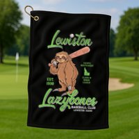 Lewiston Lazybones Minor League Retro Baseball Team Golf Towel