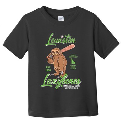Lewiston Lazybones Minor League Retro Baseball Team Toddler T-Shirt