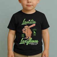 Lewiston Lazybones Minor League Retro Baseball Team Toddler T-Shirt