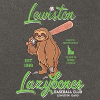 Lewiston Lazybones Minor League Retro Baseball Team Cotton Canvas Backpack