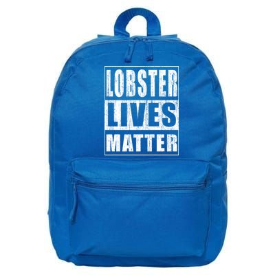 Lobster Lives Matter Funny Environtist Gift Ecologist Gift 16 in Basic Backpack