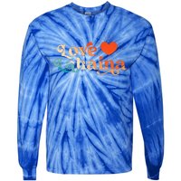 Love Lahaina Maui Hawaii Vintage Style Tie-Dye Long Sleeve Shirt